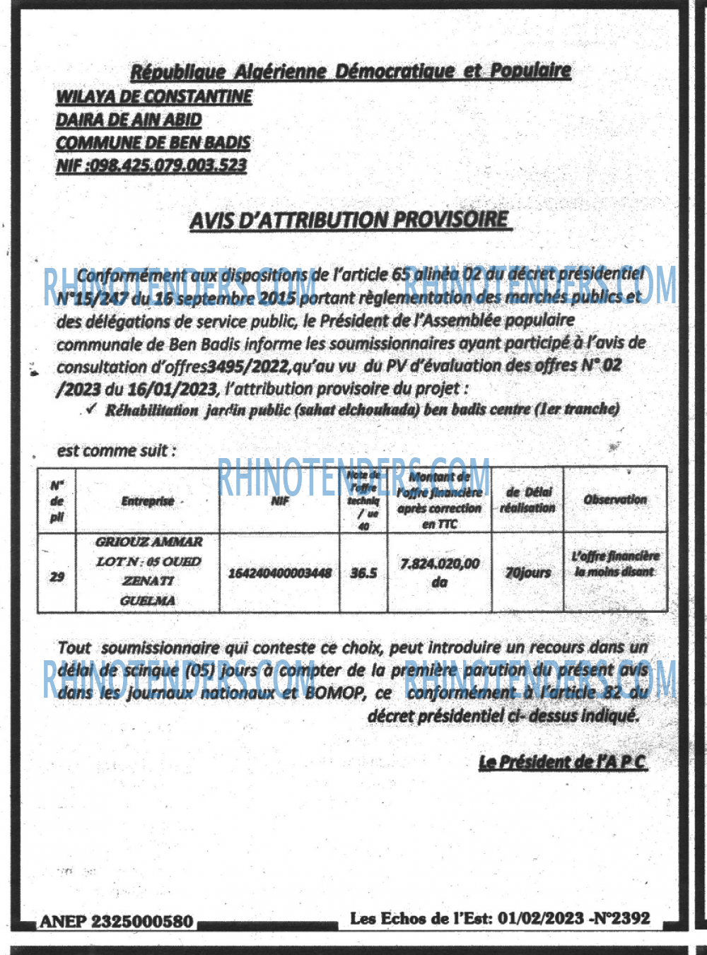 Les Echos de l'Est