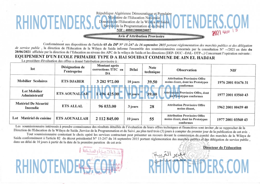 Rhinotenders