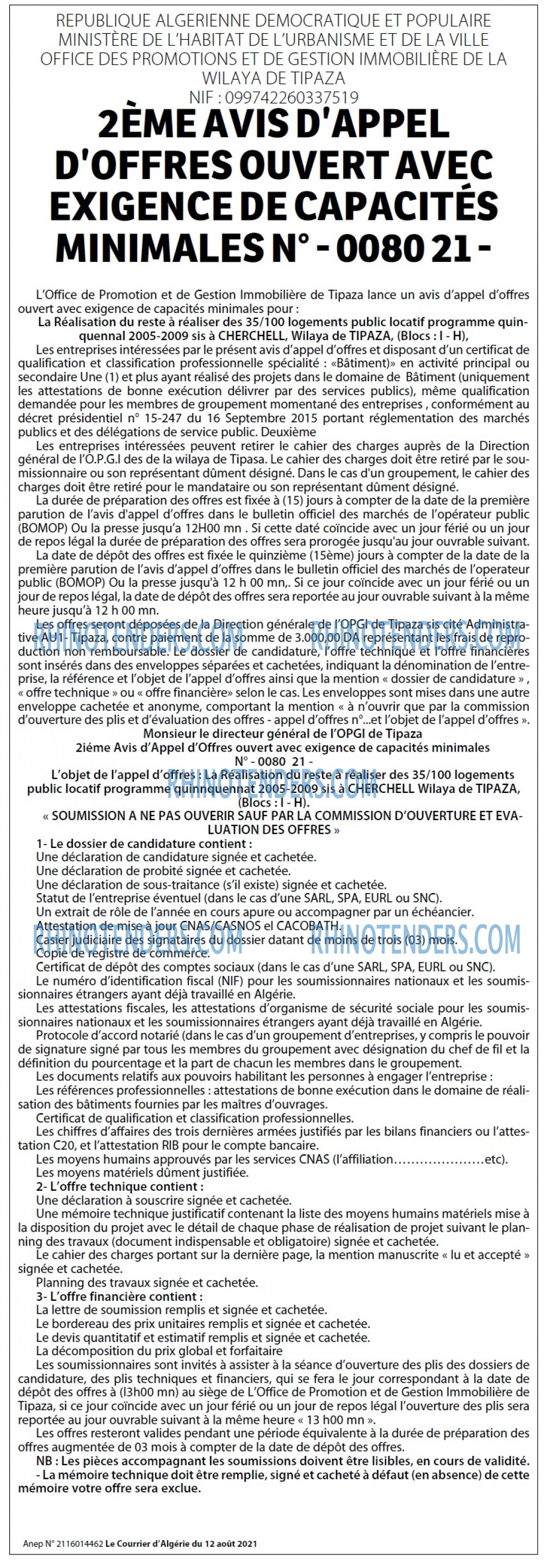 Le Courrier d'Algerie