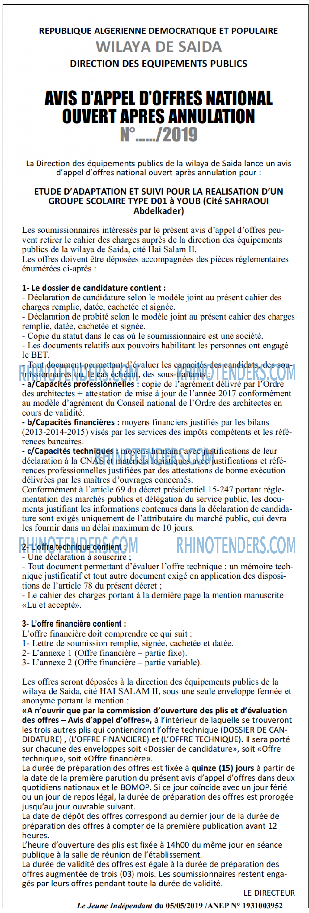 Le jeune indépendant