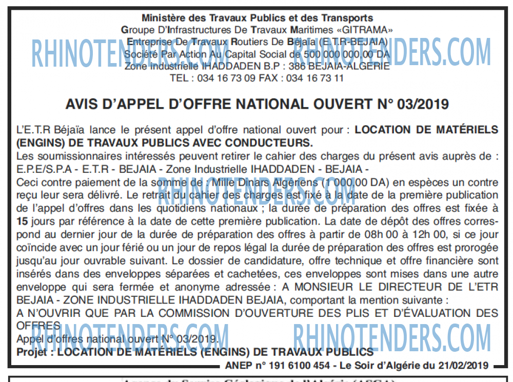 LE SOIR D'ALGERIE