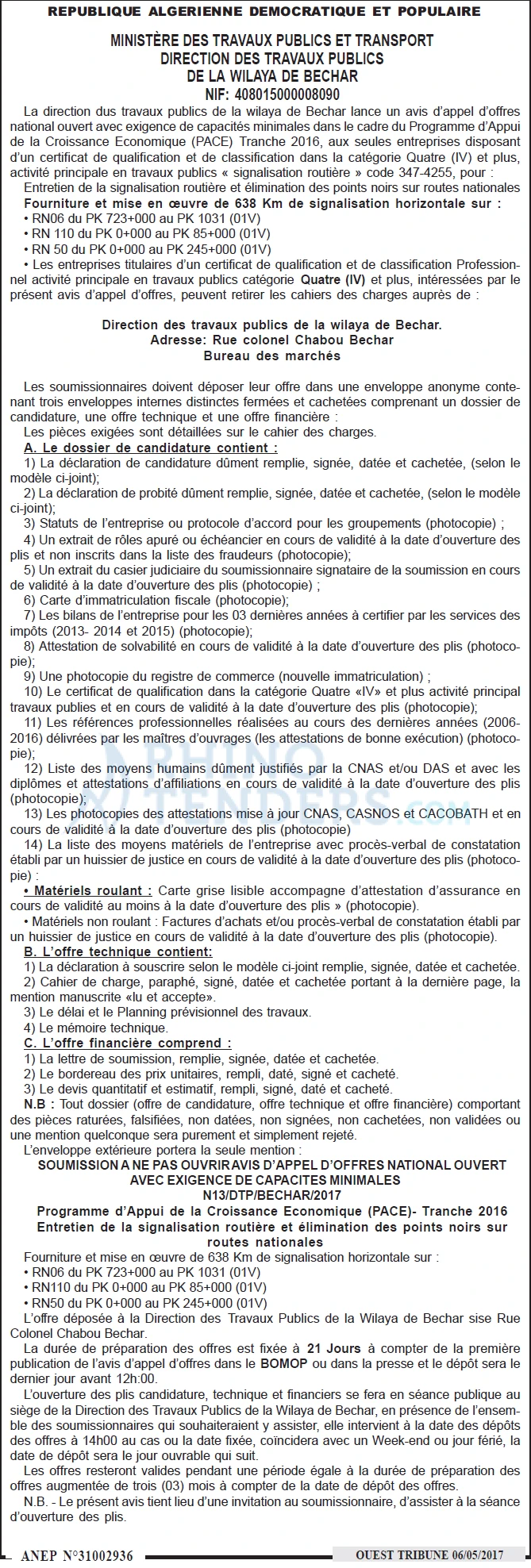 ouest TRIBUNE