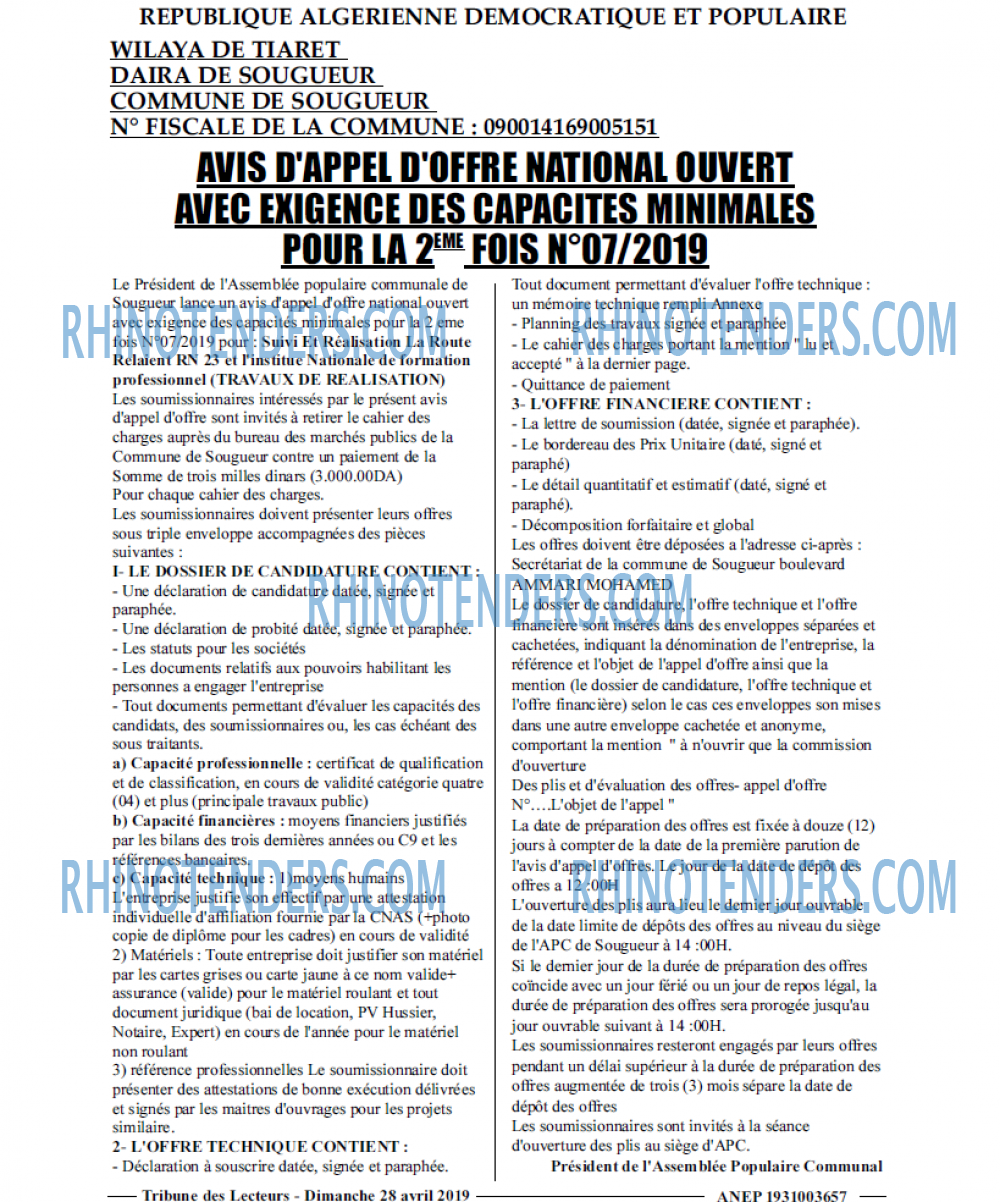 TRIBUNE DES LECTEURS