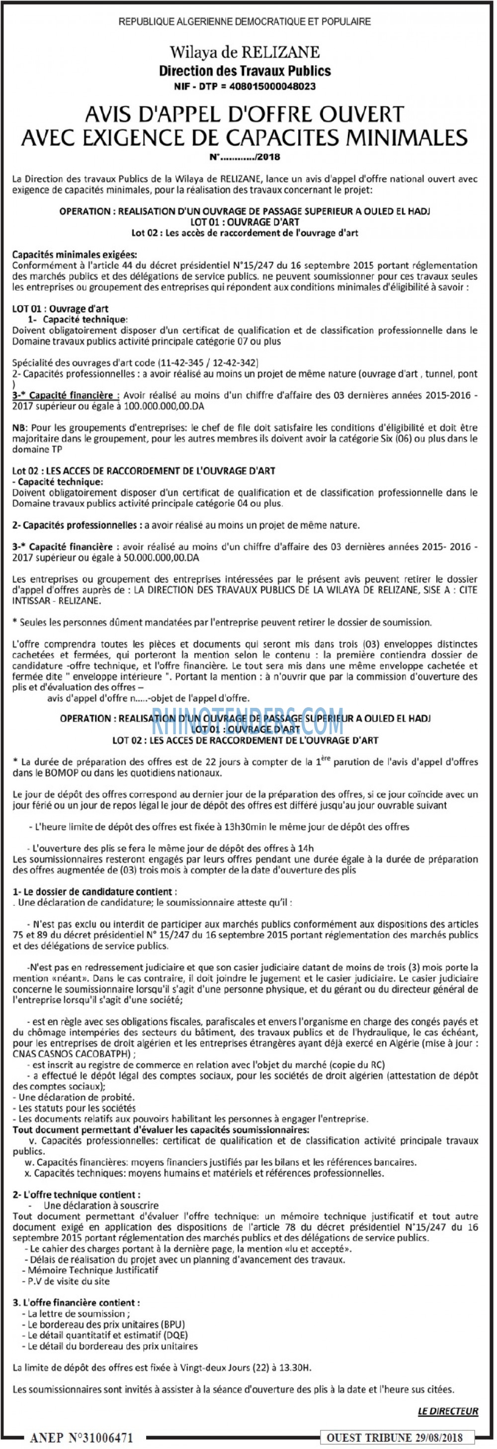 ouest TRIBUNE