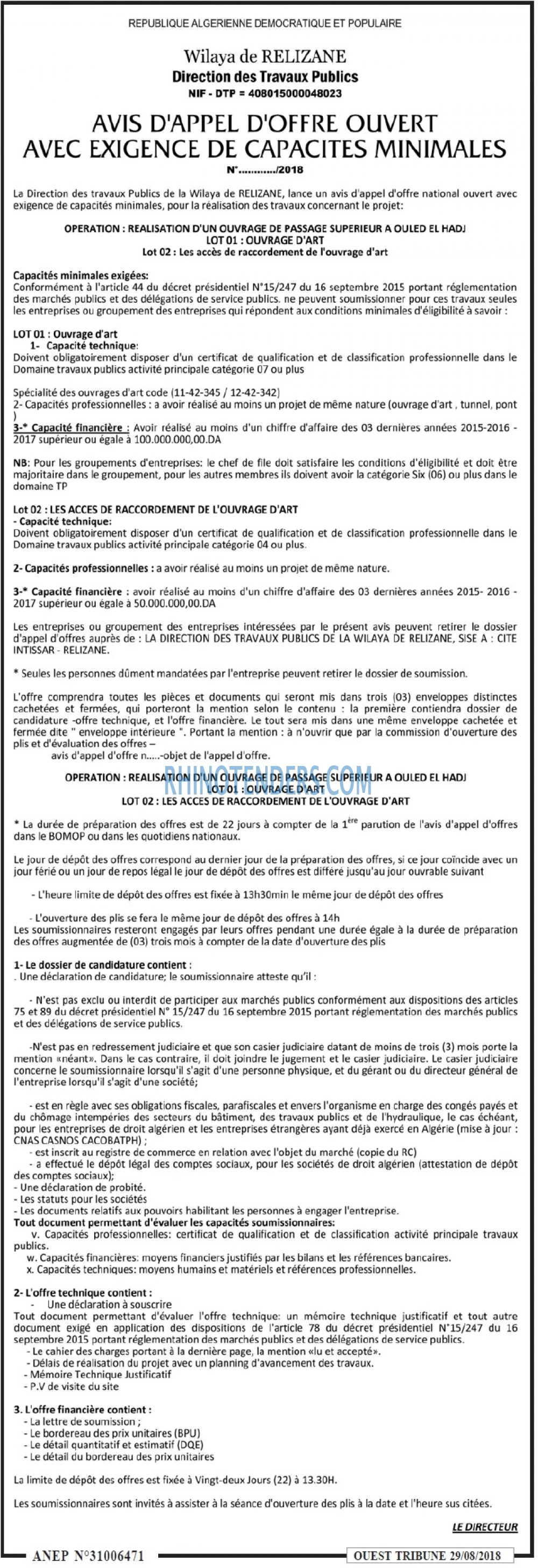 ouest TRIBUNE