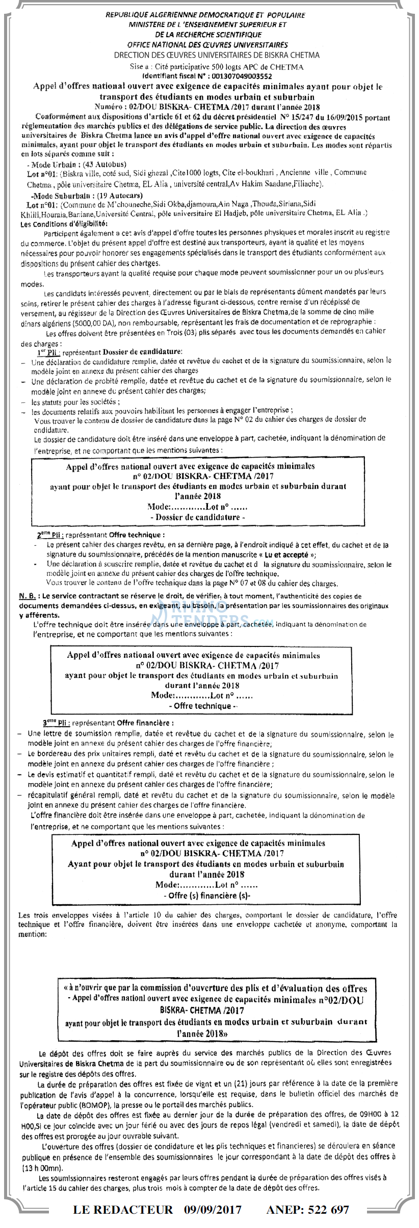 LE REDACTEUR