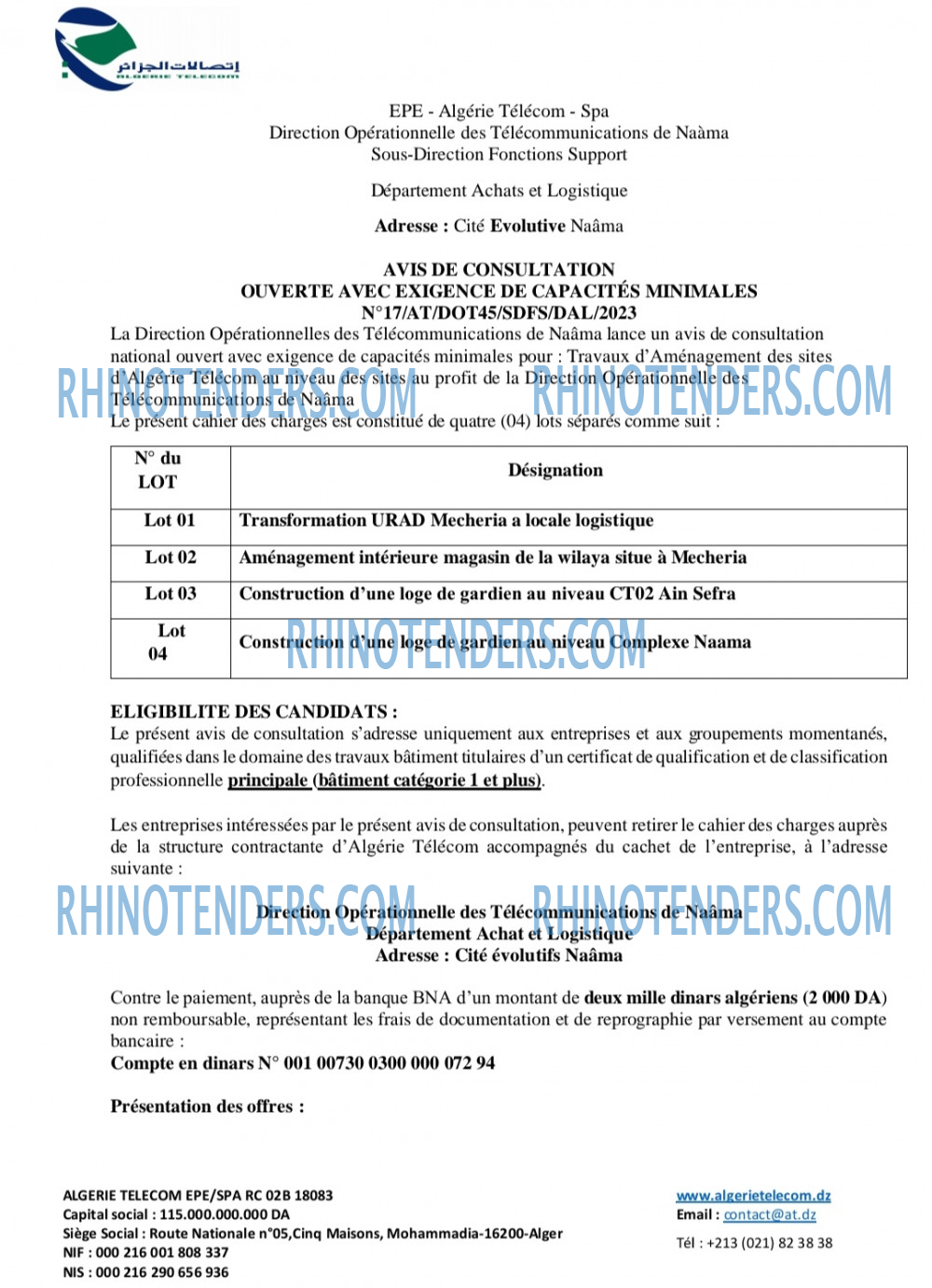 Rhinotenders