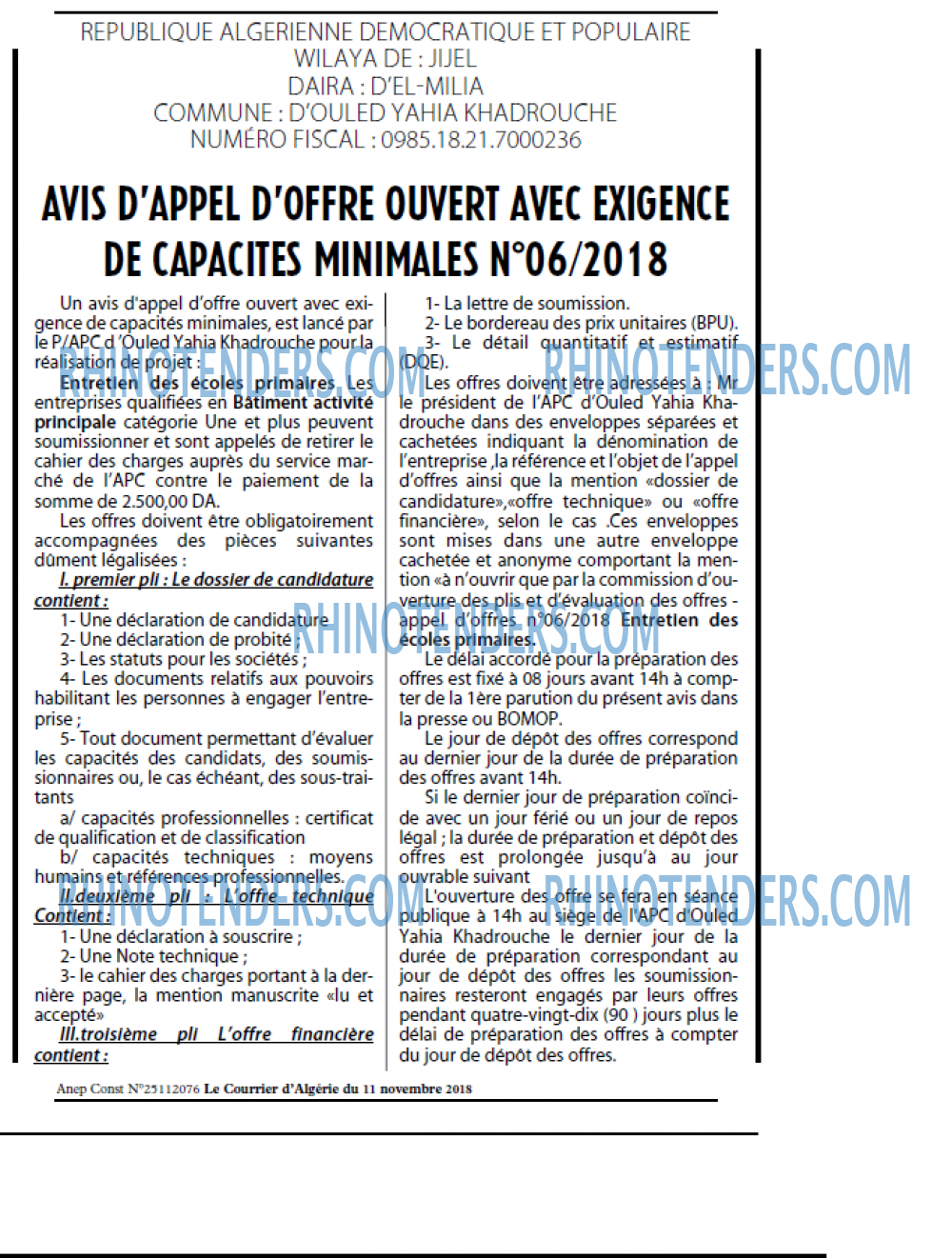 Le Courrier d'Algerie
