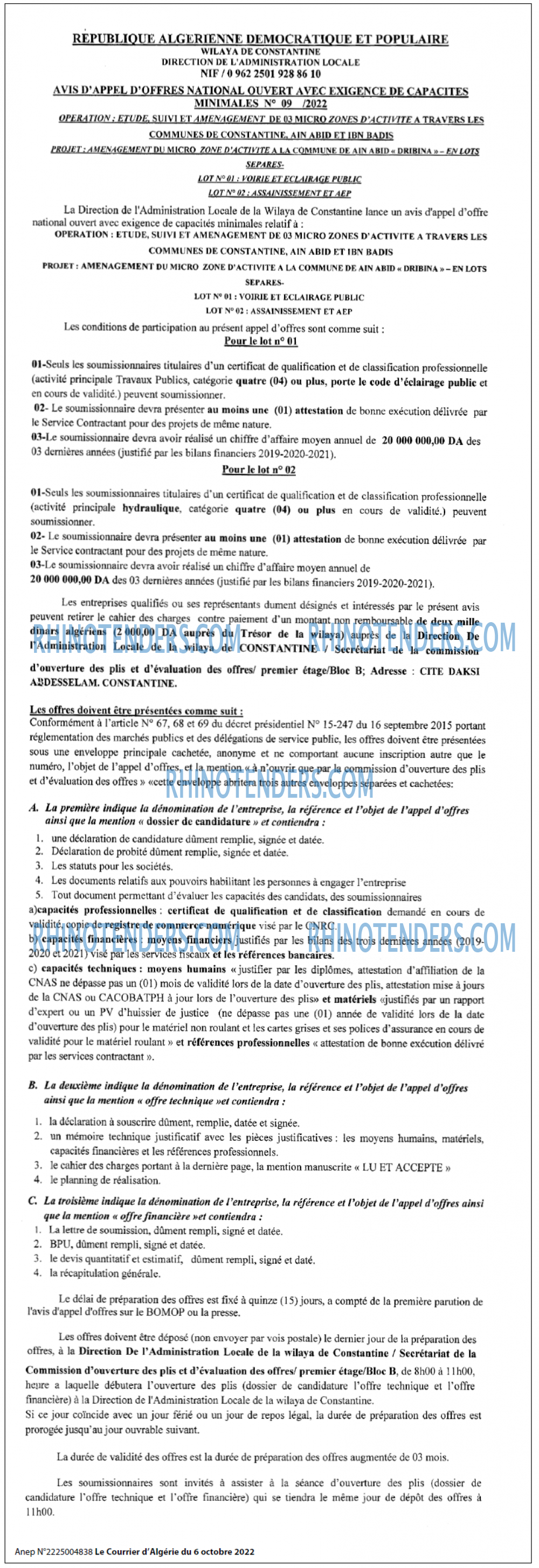 Le Courrier d'Algerie