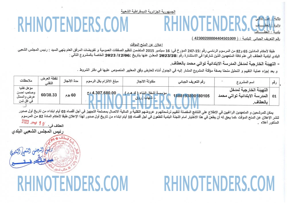 Rhinotenders