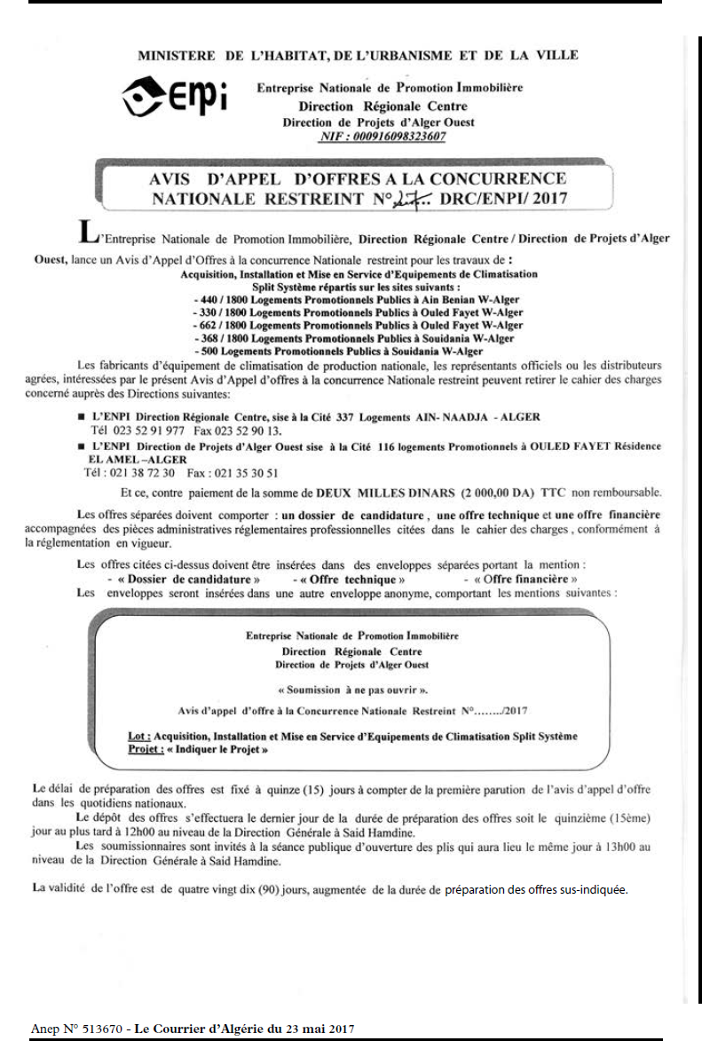 Le Courrier d'Algerie