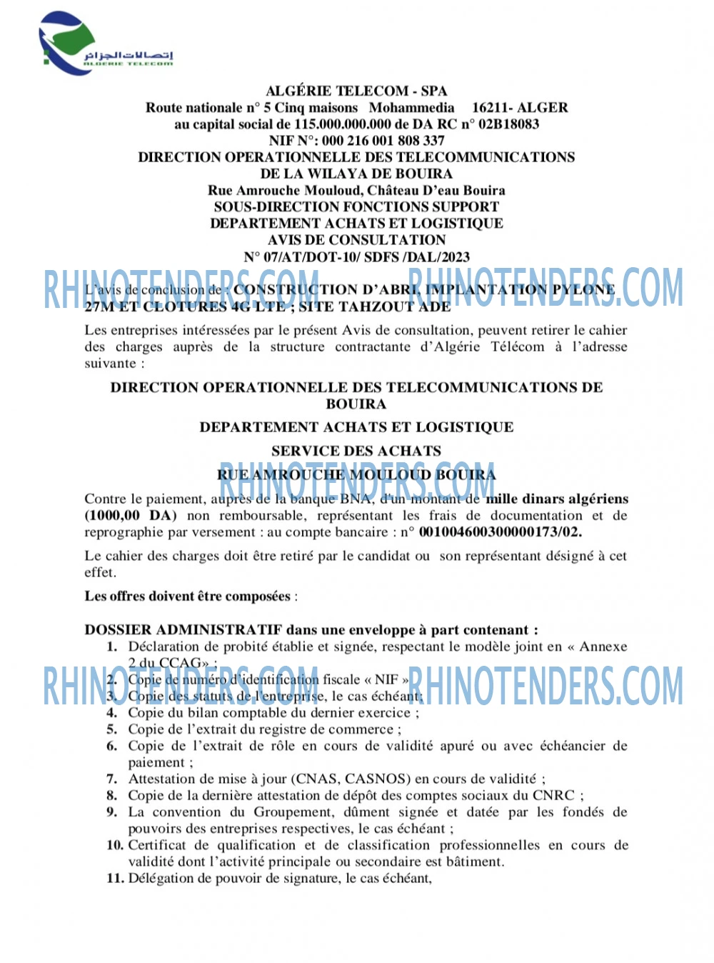 Rhinotenders