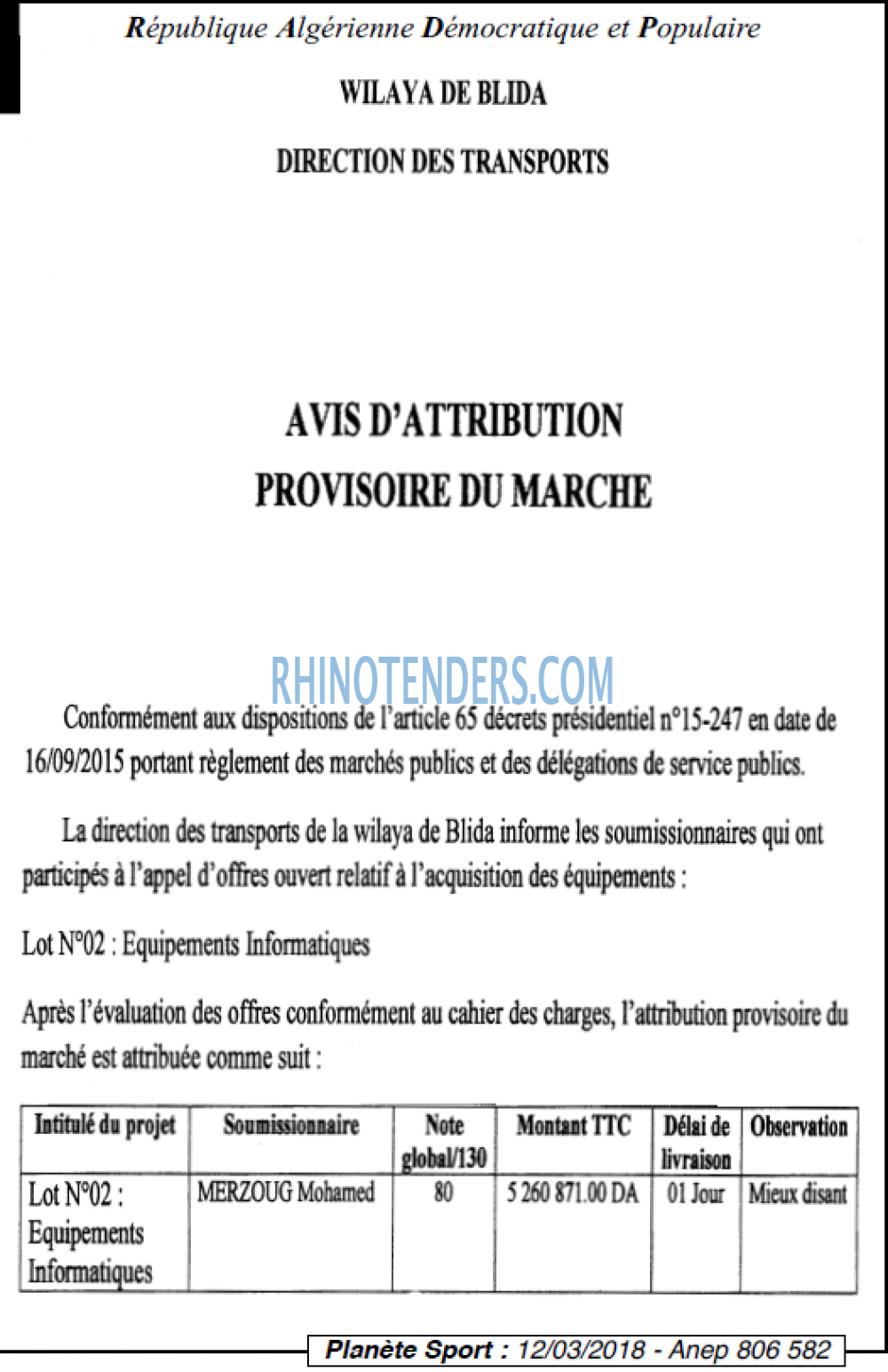 PLANETE SPORT