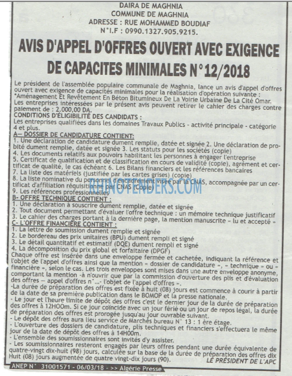 ALGERIE PRESSE