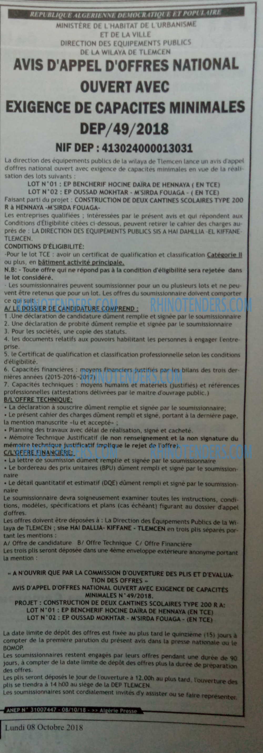 ALGERIE PRESSE