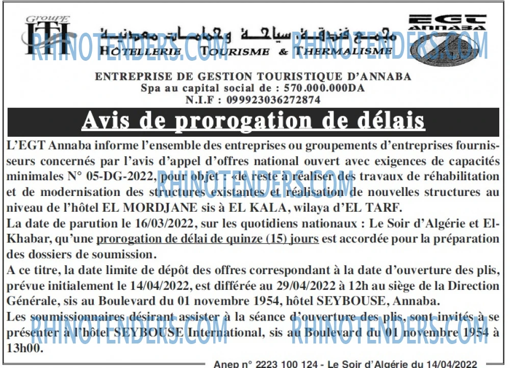 LE SOIR D'ALGERIE
