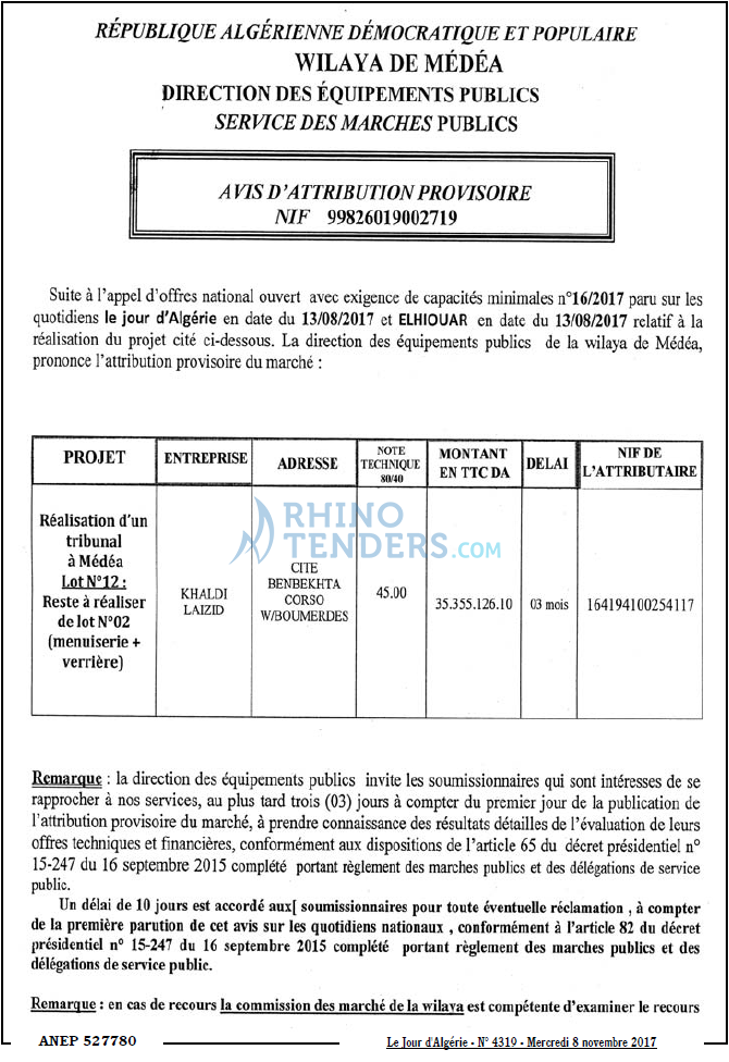 Le Jour d'Algérie