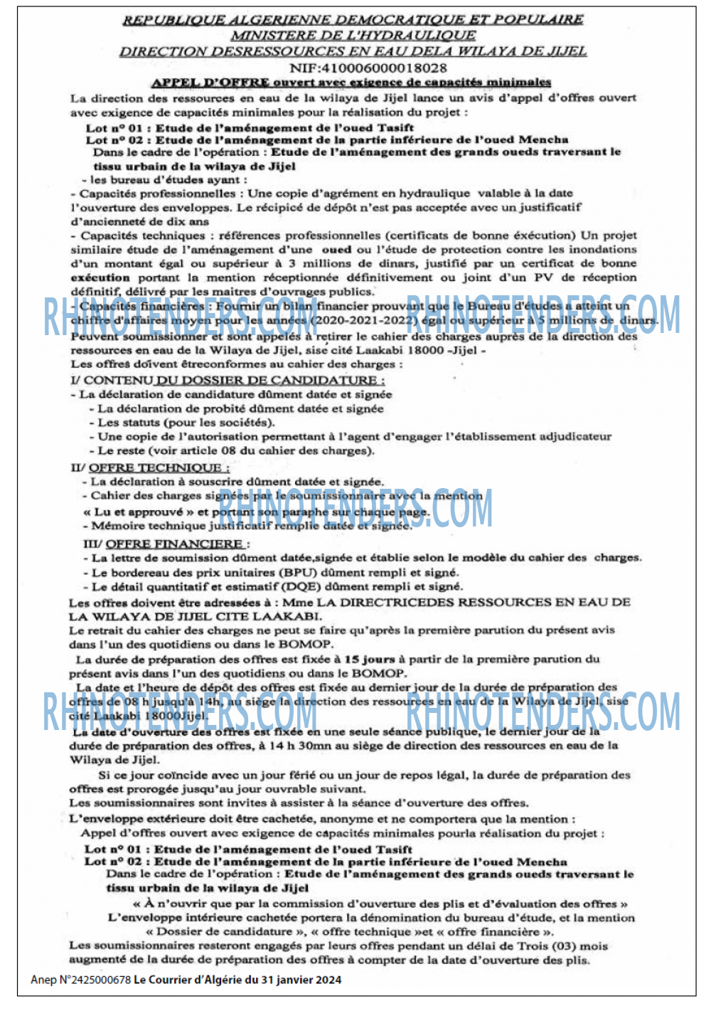 Le Courrier d'Algerie