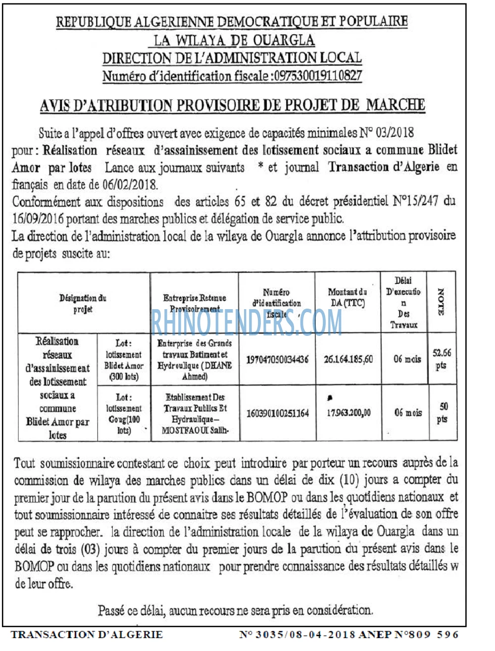 LE SOIR D'ALGERIE