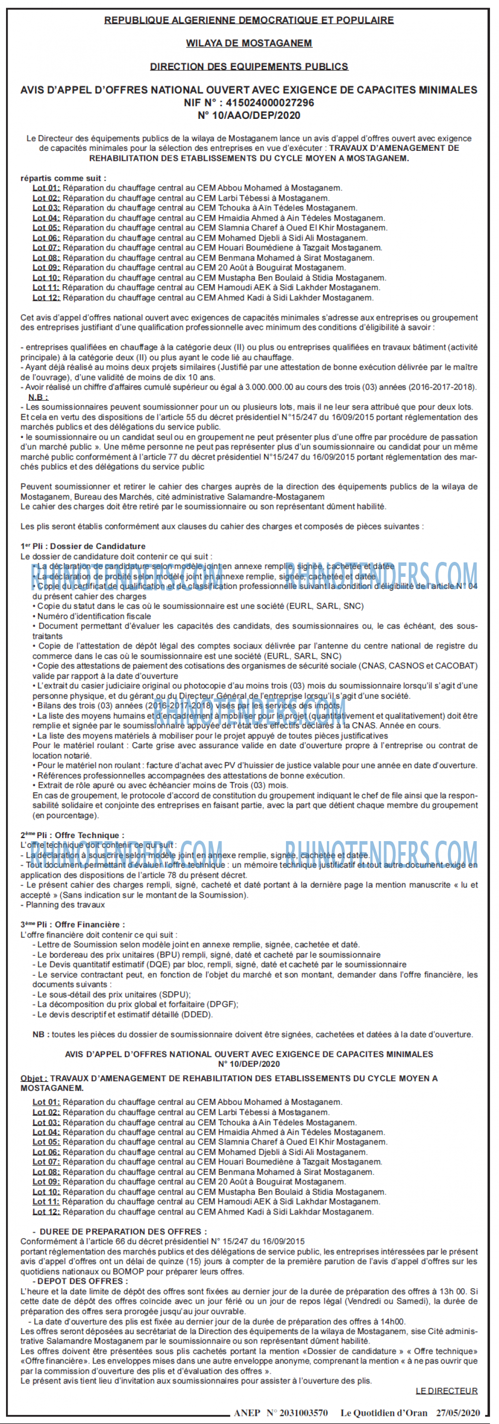 Le Quotidien d'Oran