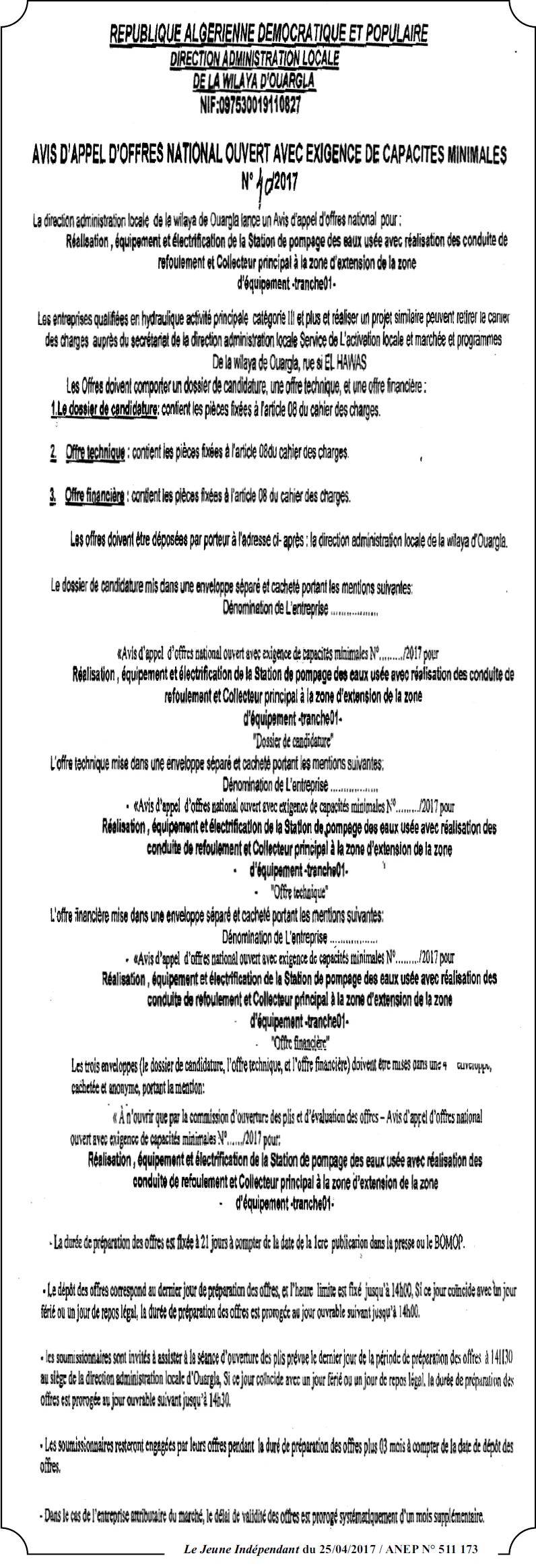 Le jeune indépendant