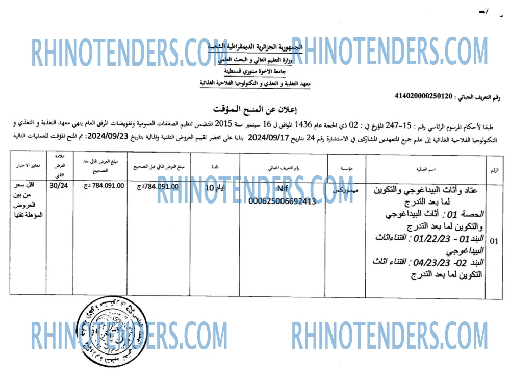 Rhinotenders