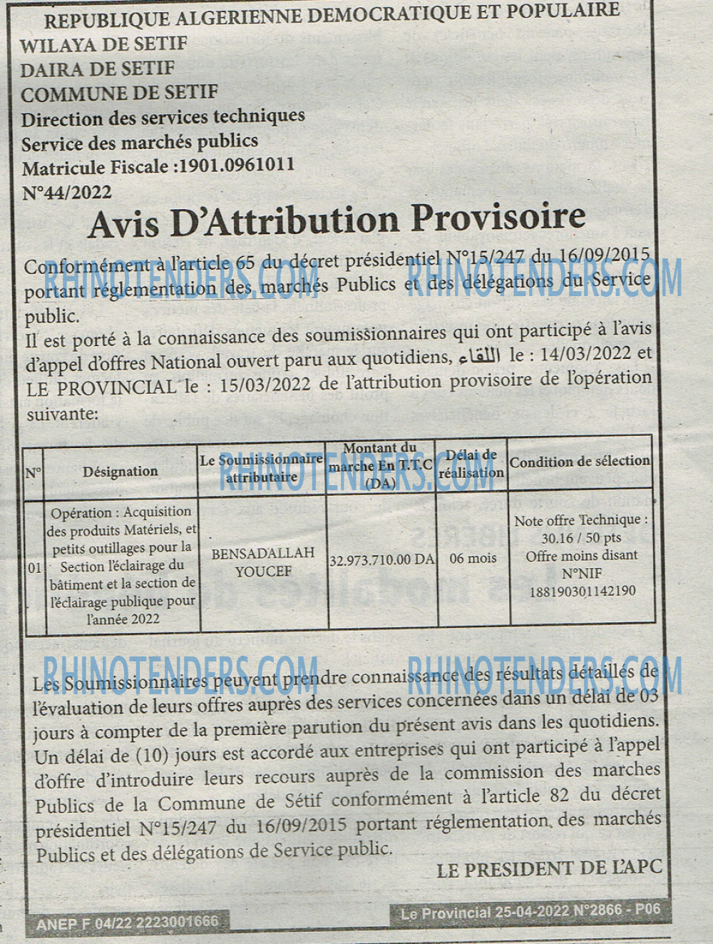 LE PROVINCIAL