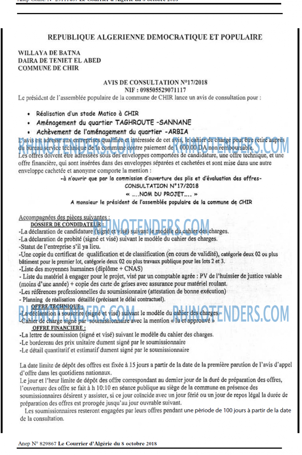 Le Courrier d'Algerie