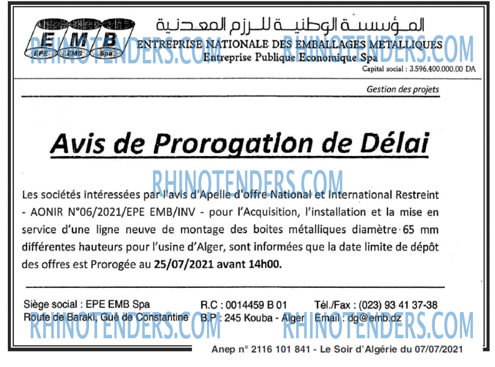 LE SOIR D'ALGERIE