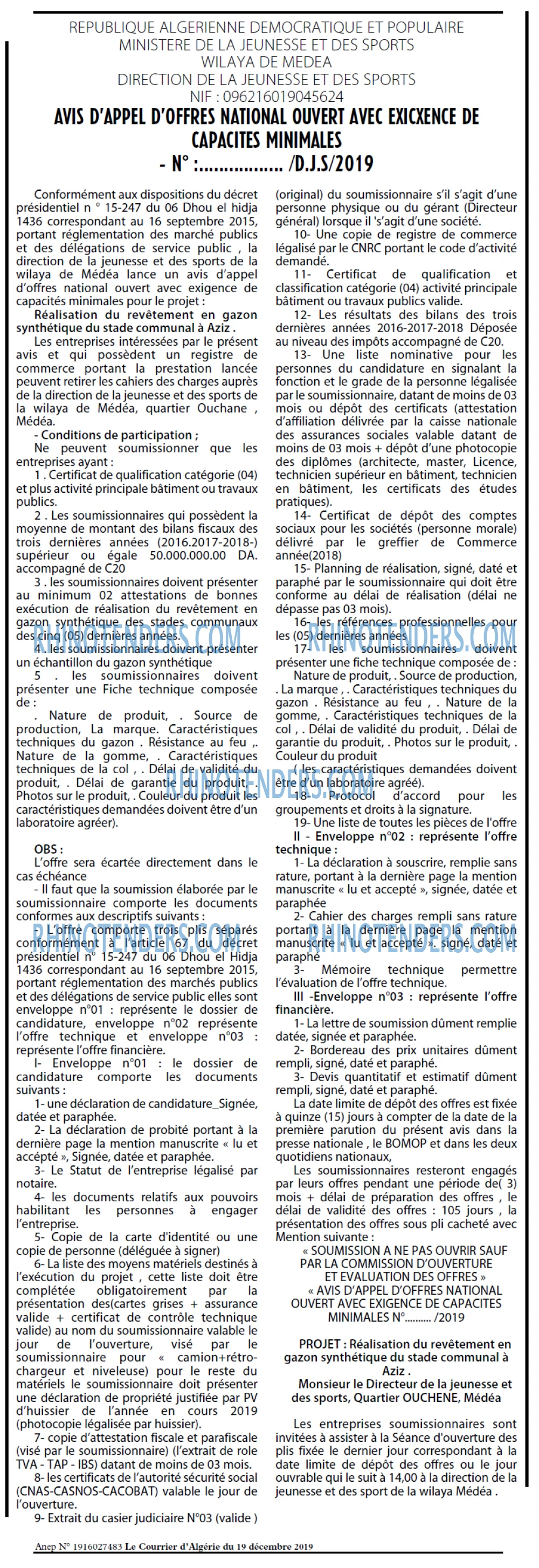 Le Courrier d'Algerie
