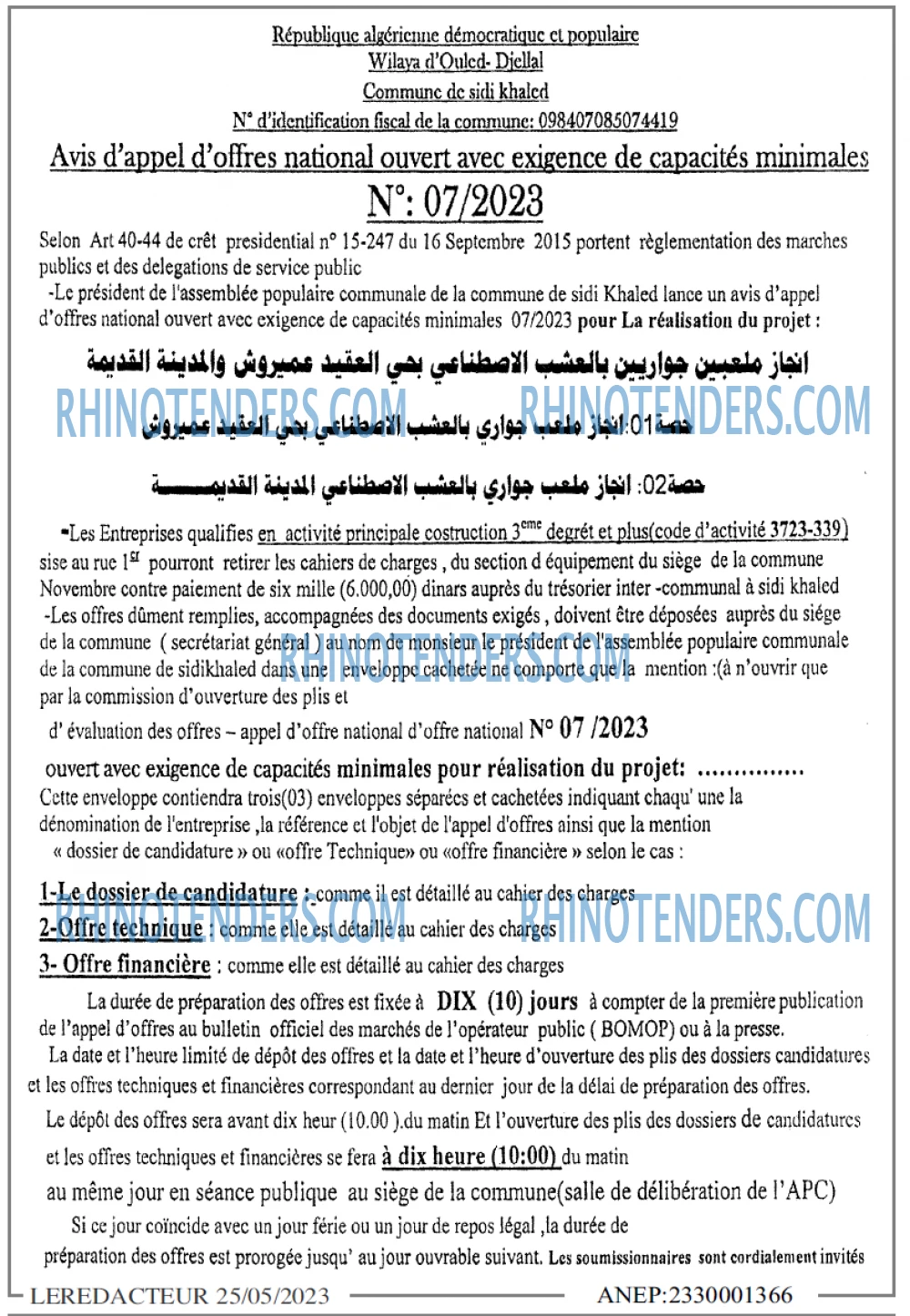 LE REDACTEUR