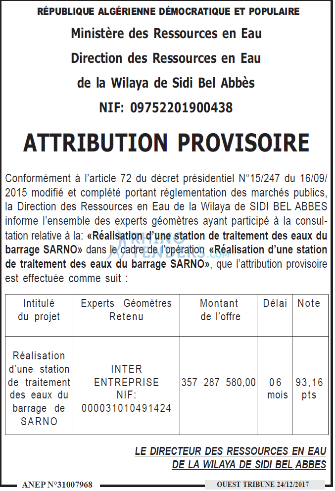 ouest TRIBUNE