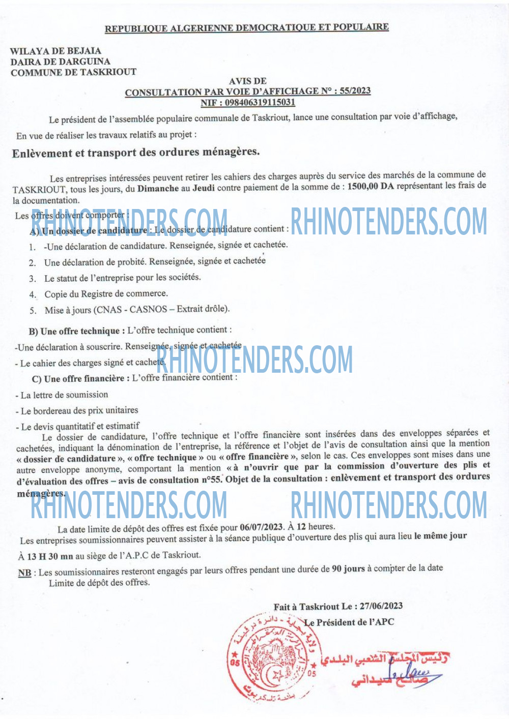 Rhinotenders