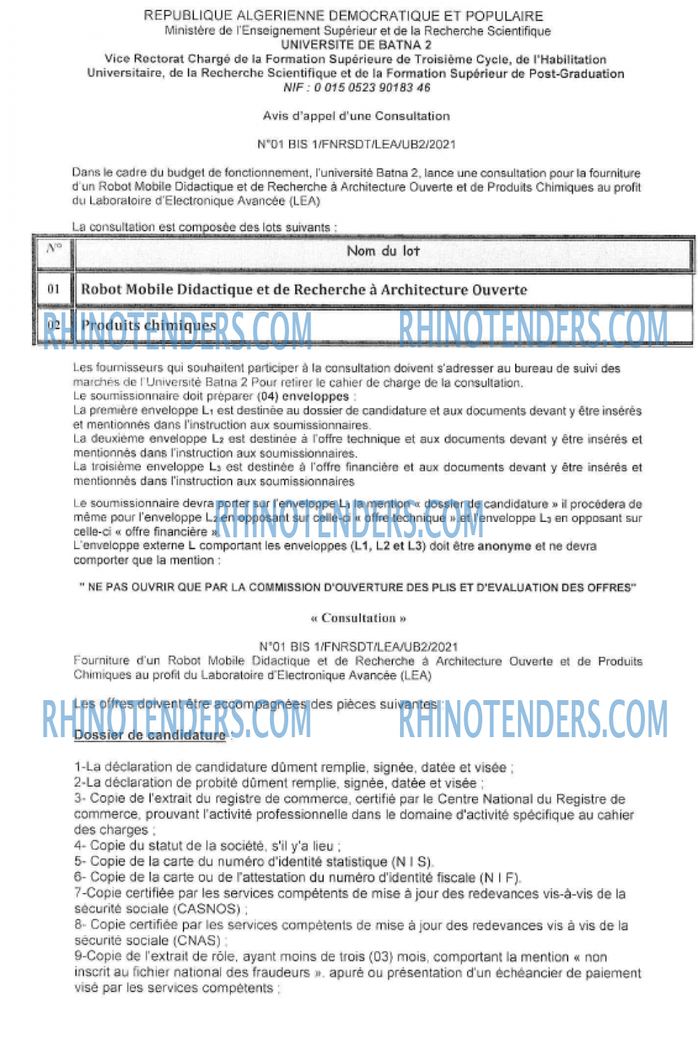 Rhinotenders