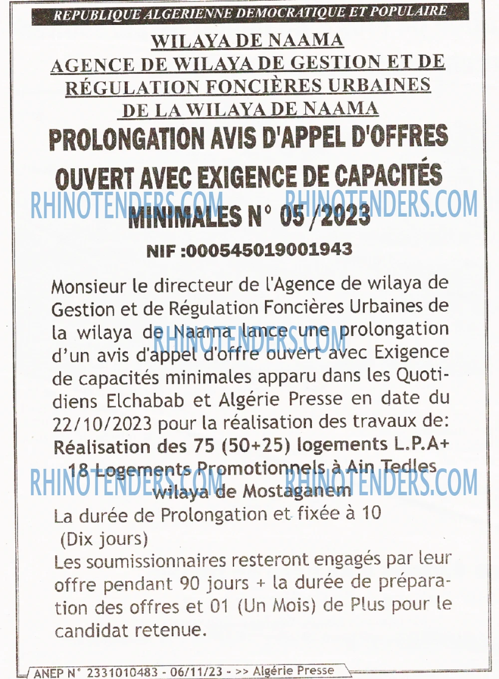 ALGERIE PRESSE