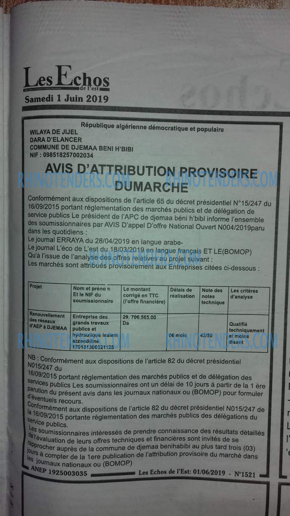 Les Echos de l'Est