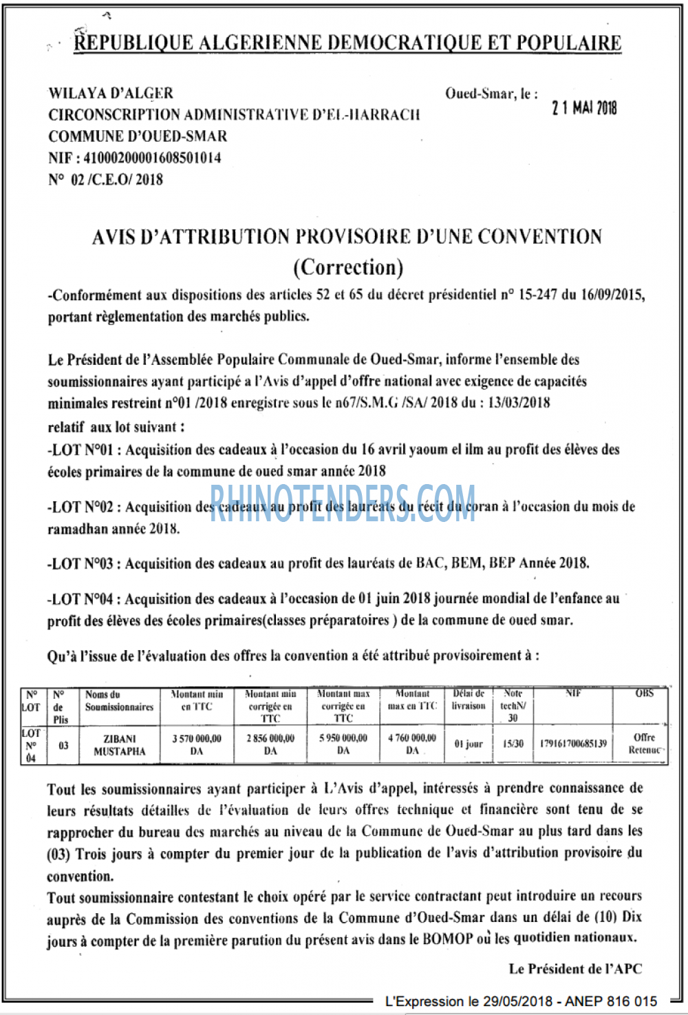 L'EXPRESSION