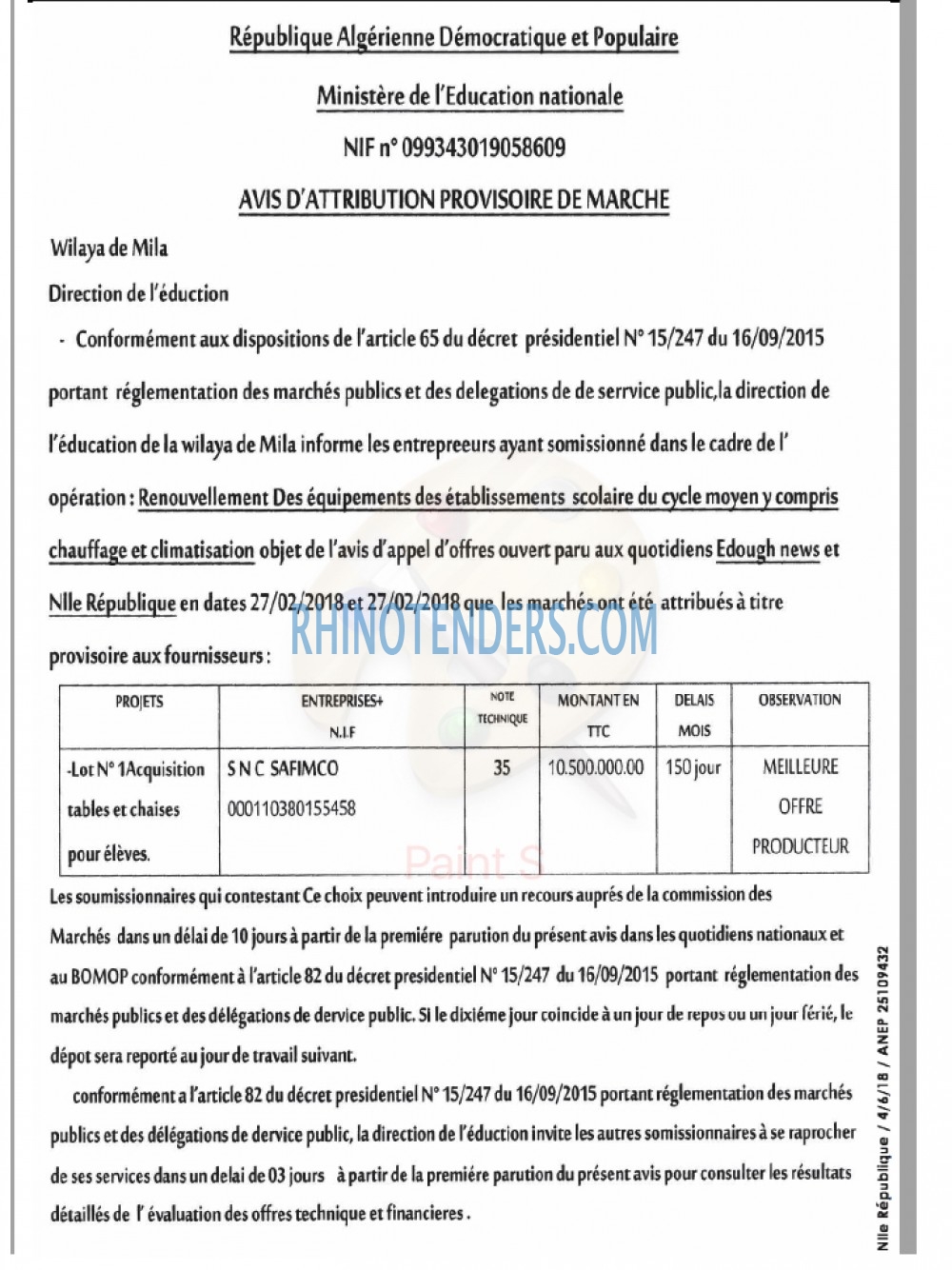 NOUVELLE REPUBLIQUE