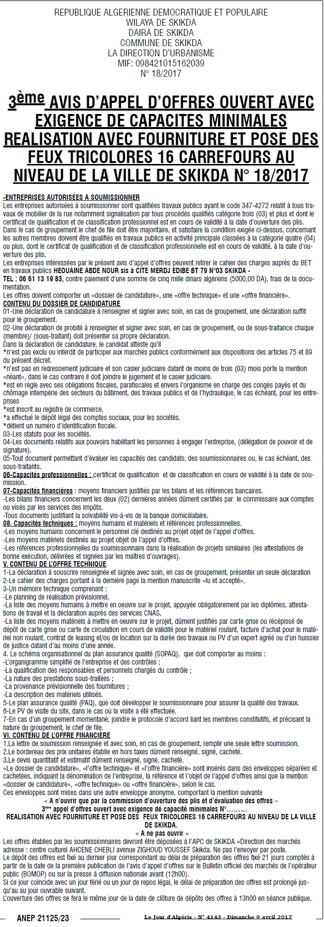Le Jour d'Algérie