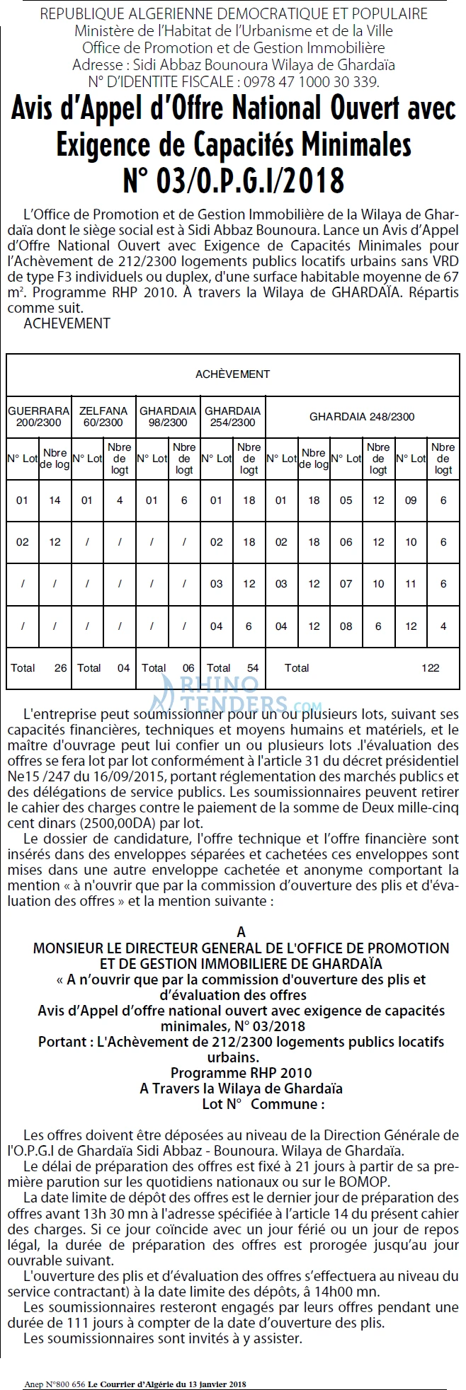 Le Courrier d'Algerie