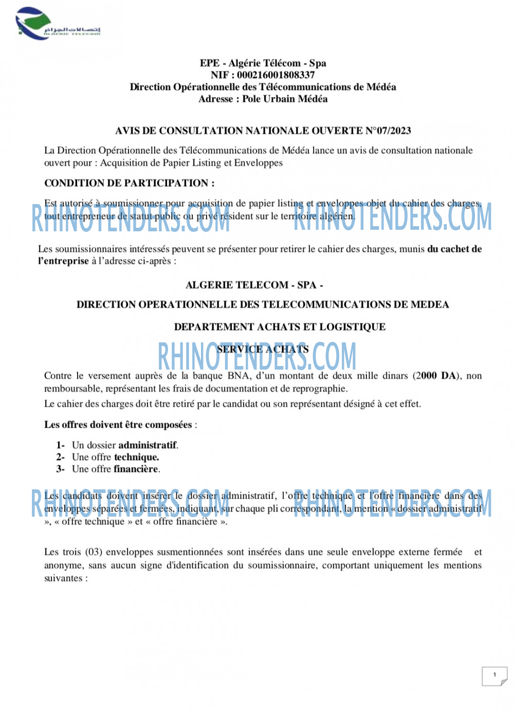 Rhinotenders