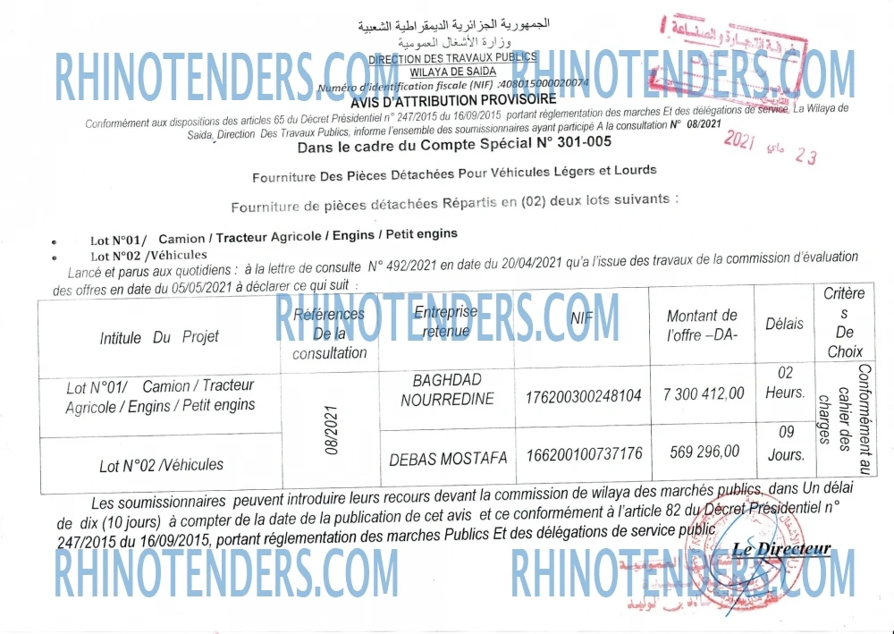 Rhinotenders
