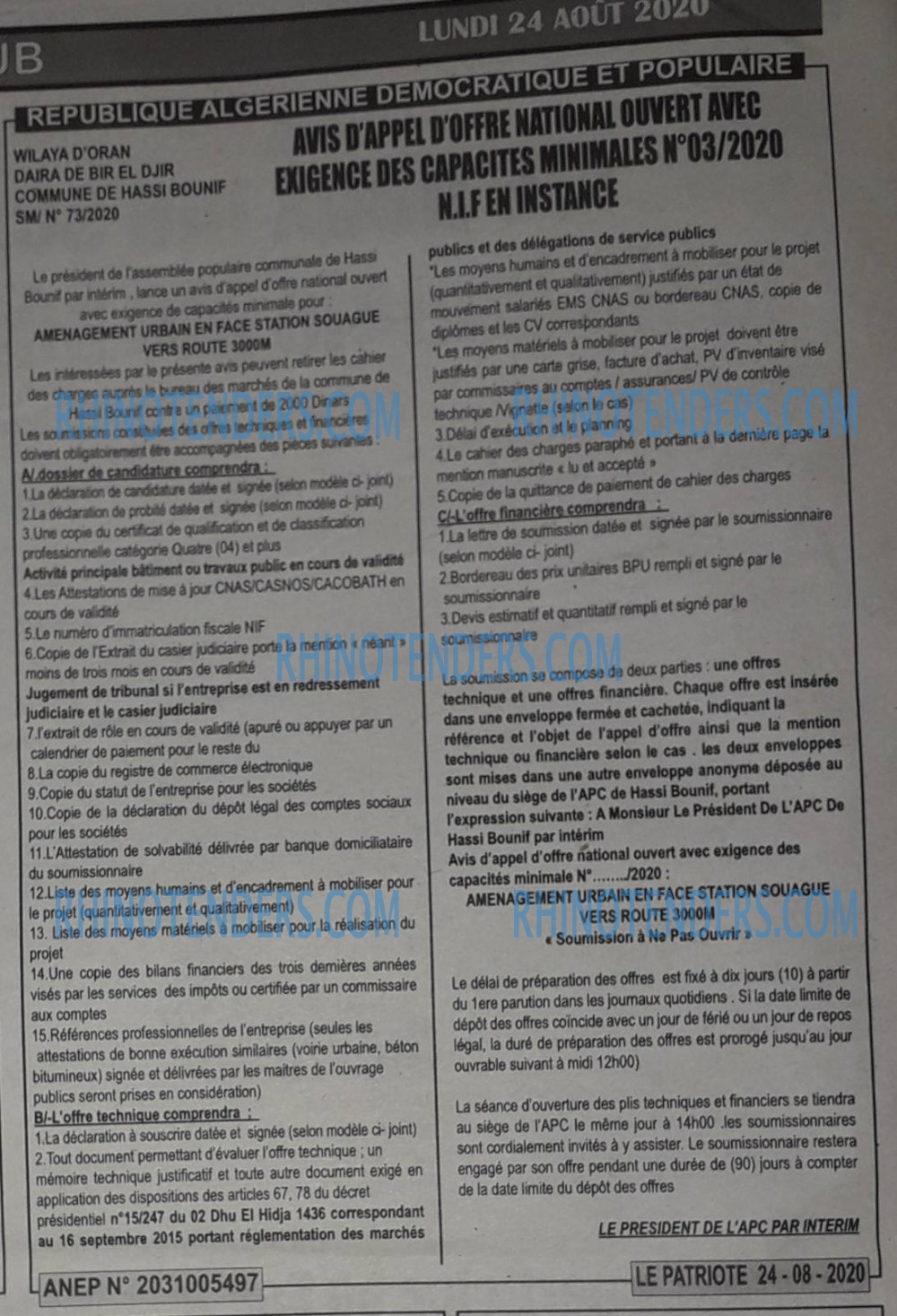 LE PATRIOTE
