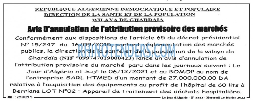 Le Jour d'Algérie
