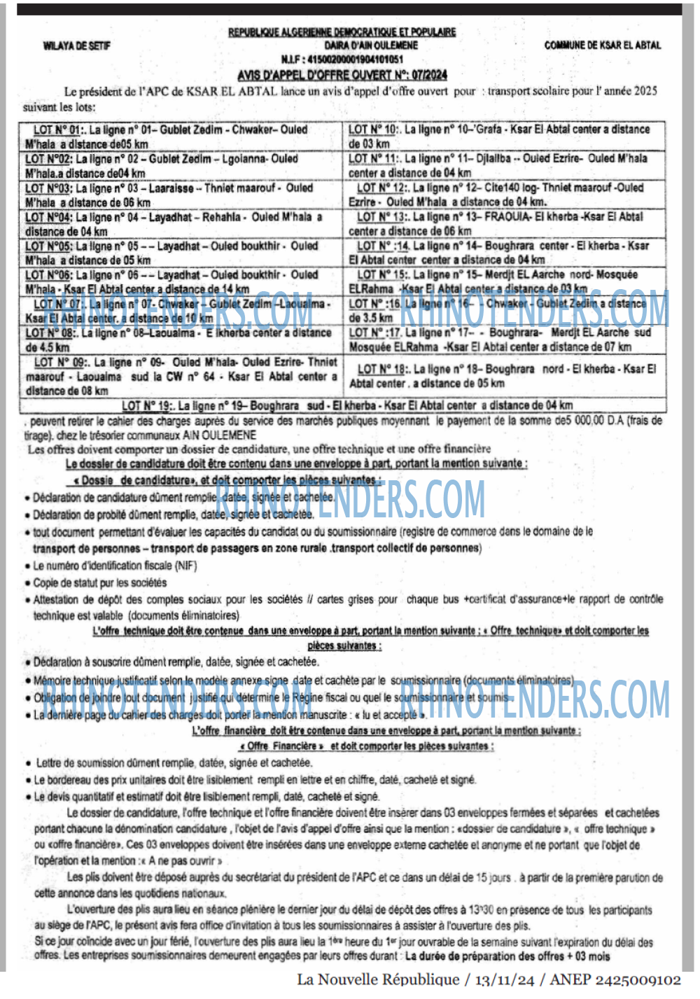 NOUVELLE REPUBLIQUE