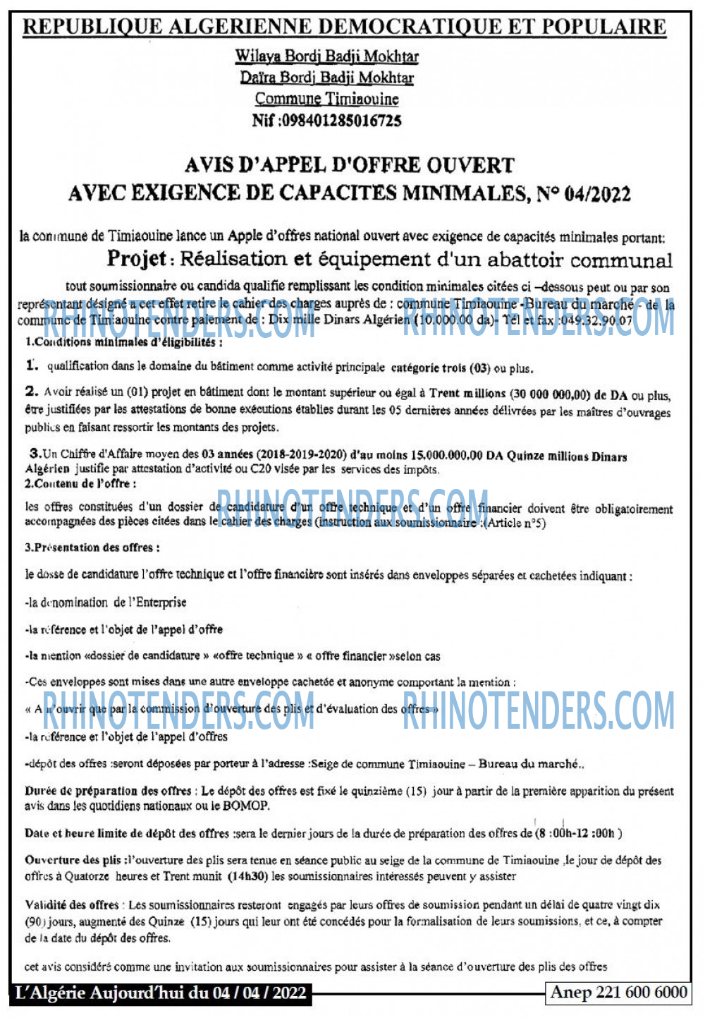 Le Jour d'Algérie