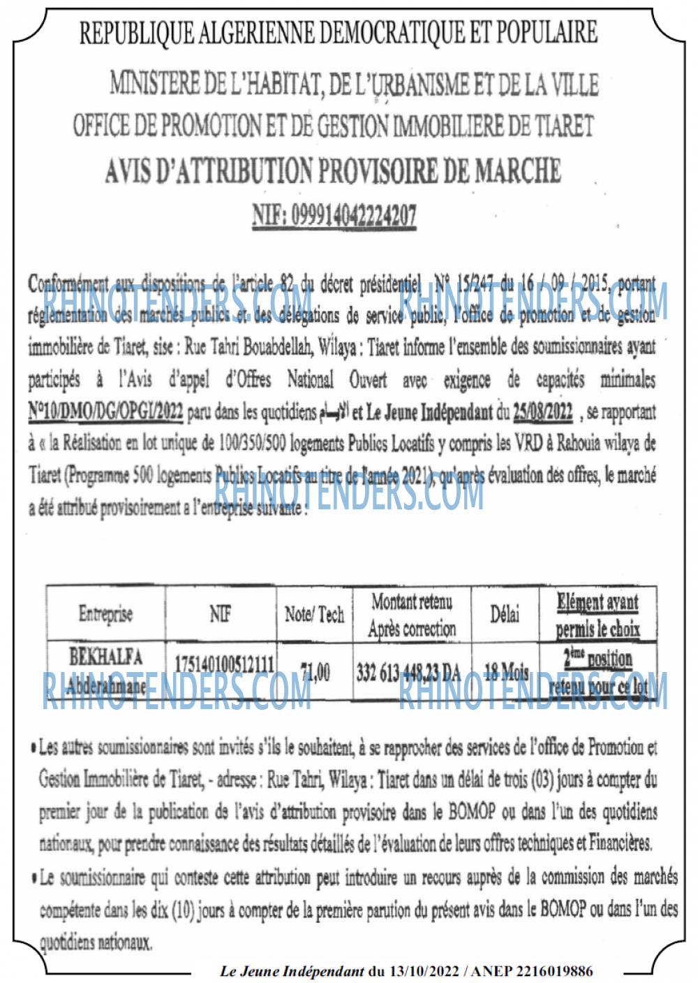 Jeune Independant