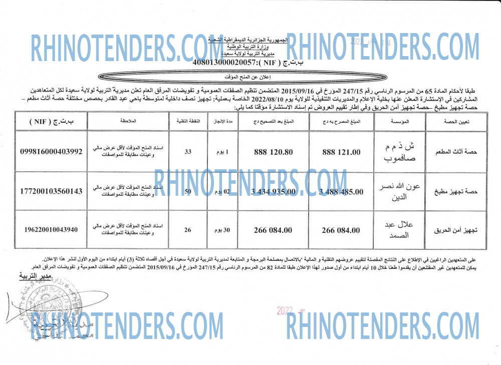 Rhinotenders