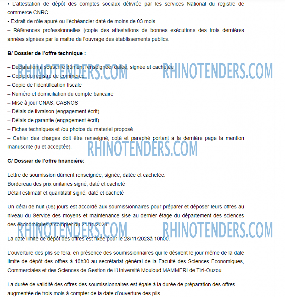 Rhinotenders