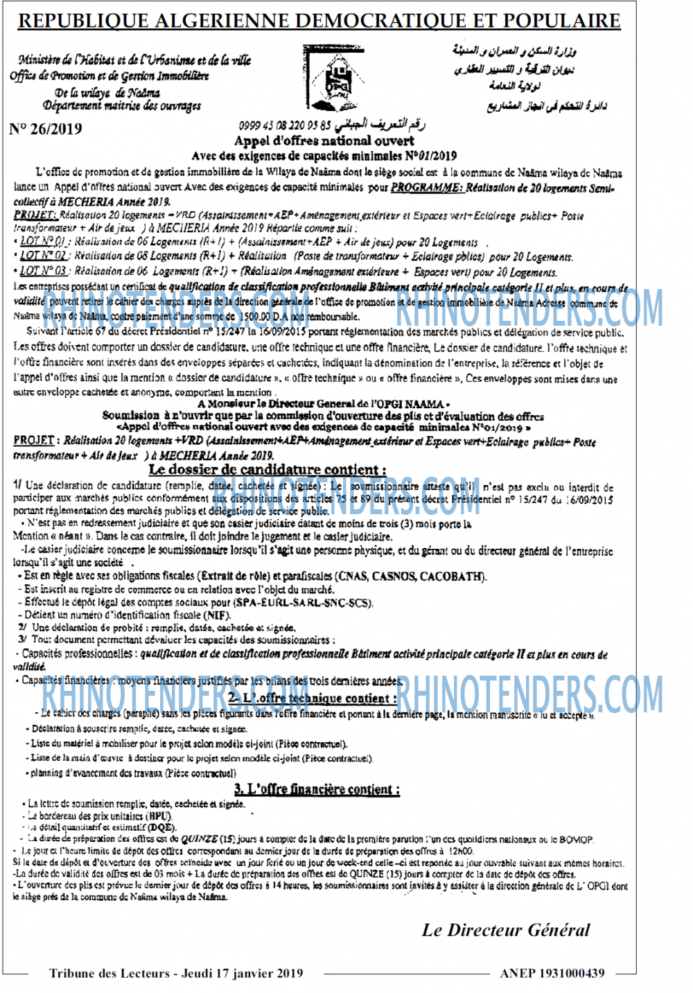 TRIBUNE DES LECTEURS